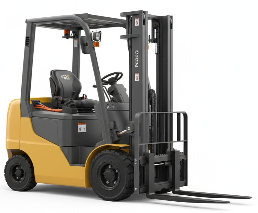 工業與大動力儲能 電動叉車示意圖